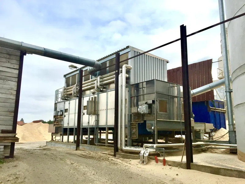 Installations industrielles d’un site de transformation du bois